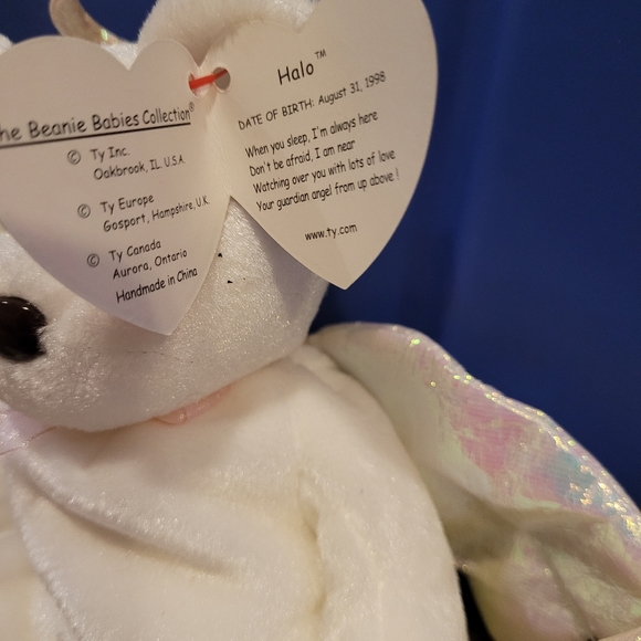 Rare ty Halo Bear with errors - Picture 3 of 3